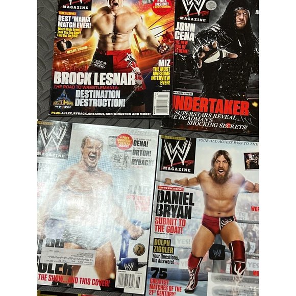 8 pc WWE Magazine Lot‎ 2013 2014 Daniel Bryan WWF Retro AEW John Cena Wrestling - Picture 6 of 12